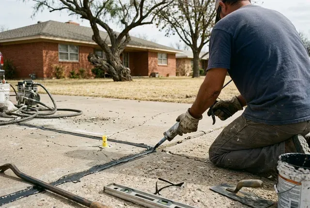 Concrete Leveling in Abilene, TX: sealed joints