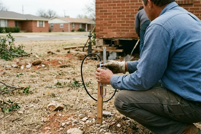 House Leveling in Abilene, TX: manometer survey